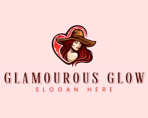 Heart Woman Fashion logo design