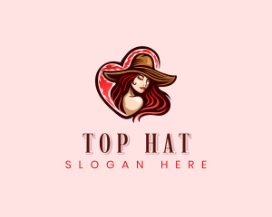 Heart Woman Fashion logo design