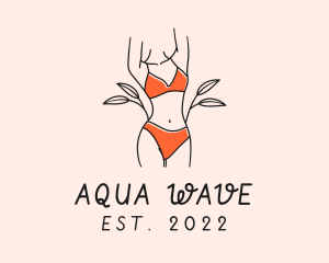 Woman Summer Swimsuit logo design