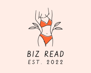 Woman Summer Swimsuit logo design