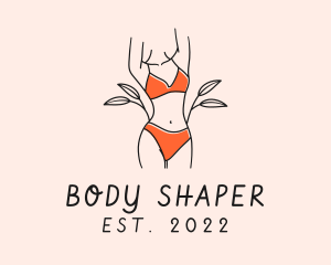 Woman Summer Swimsuit logo design