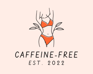 Woman Summer Swimsuit logo design