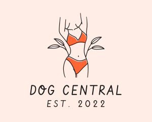 Woman Summer Swimsuit logo design