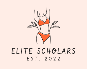 Woman Summer Swimsuit logo design