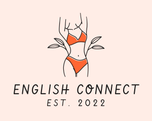 Woman Summer Swimsuit logo design