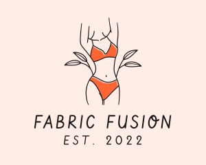 Woman Summer Swimsuit logo design