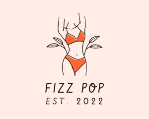 Woman Summer Swimsuit logo design