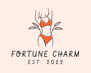 Woman Summer Swimsuit logo design