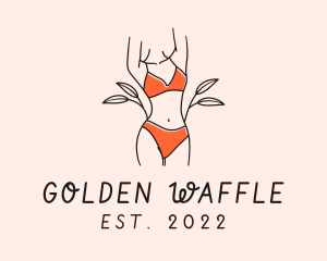 Woman Summer Swimsuit logo design