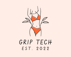 Woman Summer Swimsuit logo design