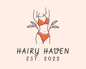 Woman Summer Swimsuit logo design