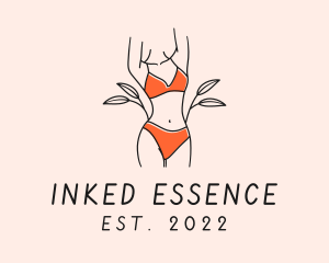 Woman Summer Swimsuit logo design