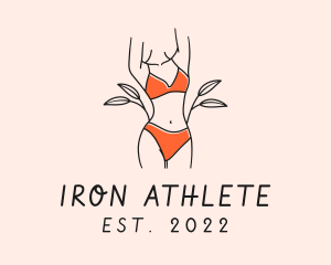 Woman Summer Swimsuit logo design