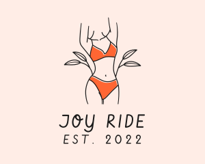 Woman Summer Swimsuit logo design