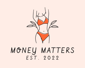 Woman Summer Swimsuit logo design