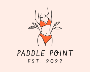 Woman Summer Swimsuit logo design