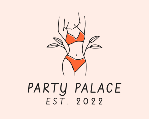 Woman Summer Swimsuit logo design