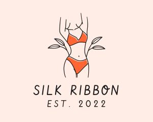 Woman Summer Swimsuit logo design