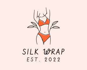 Woman Summer Swimsuit logo design