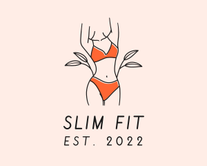 Woman Summer Swimsuit logo design