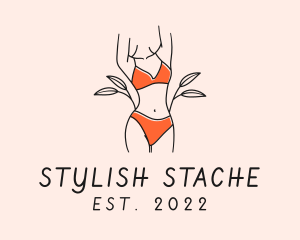 Woman Summer Swimsuit logo design