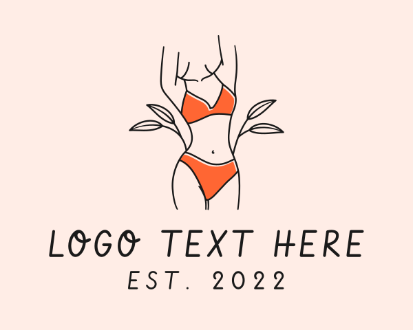 Swimsuit logo example 1