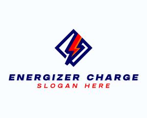 Energy Thunder Lightning logo design