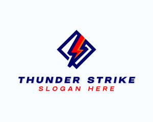 Energy Thunder Lightning logo design