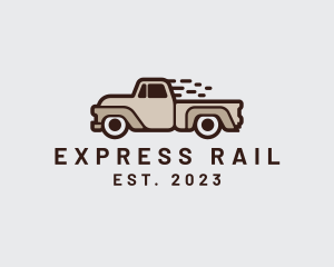 Fast Pickup Truck logo design