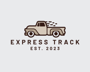 Fast Pickup Truck logo design