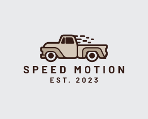 Fast Pickup Truck logo design