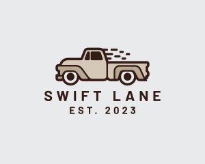 Fast Pickup Truck logo design