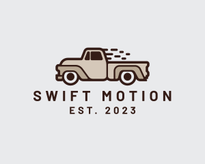 Fast Pickup Truck logo design