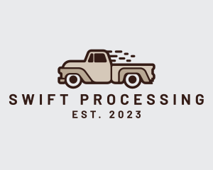 Fast Pickup Truck logo design