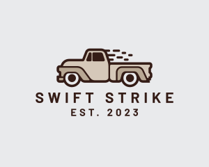 Fast Pickup Truck logo design