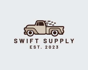 Fast Pickup Truck logo design