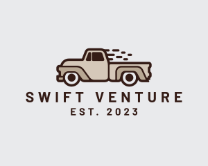 Fast Pickup Truck logo design