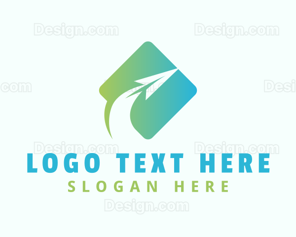 Paper Airplane Freight Logo