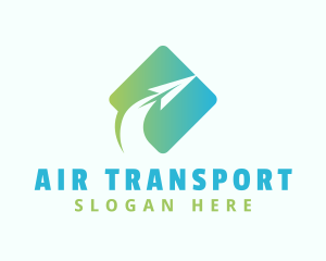 Paper Airplane Freight logo design