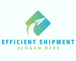 Paper Airplane Freight logo design