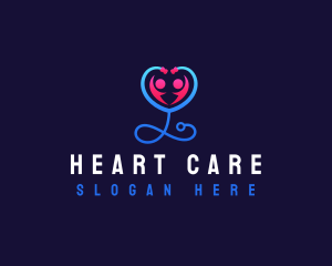 Stethoscope Heart Care logo