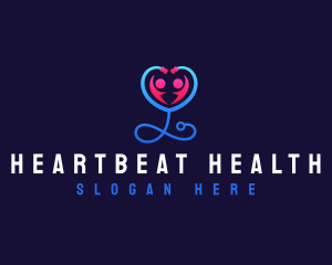 Stethoscope Heart Care logo