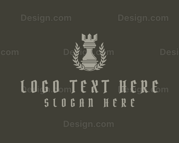 Rook Chess Piece Logo