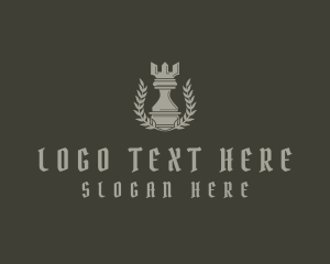 Rook Chess Piece logo