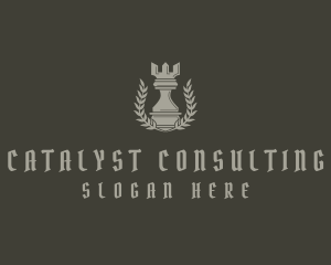 Rook Chess Piece logo