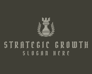 Rook Chess Piece logo