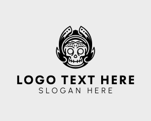 Tattoo Skull Avatar  logo