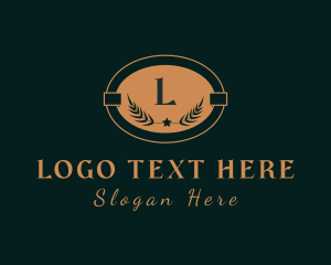 Elegant Gold Wreath logo