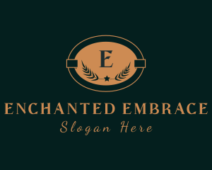 Elegant Gold Wreath logo design