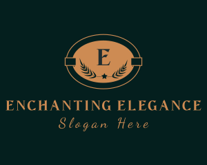 Elegant Gold Wreath logo design